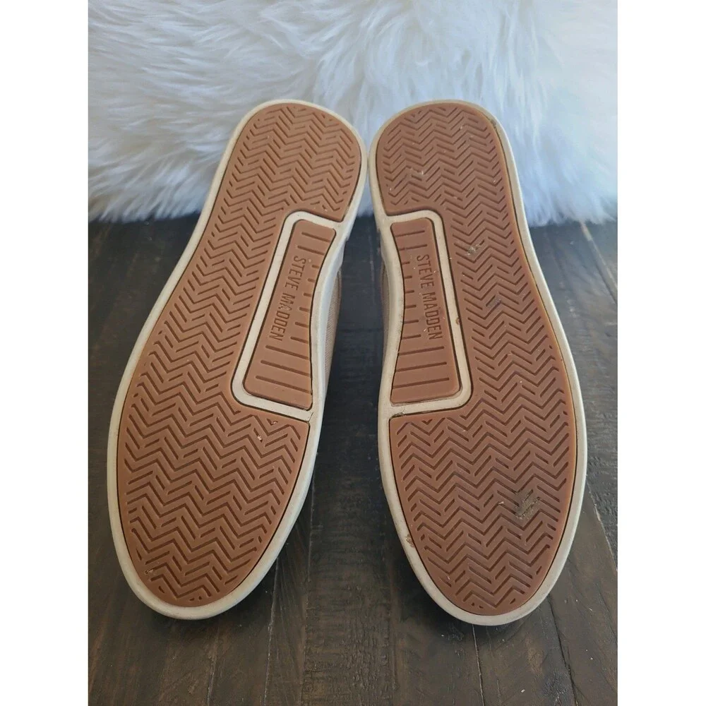 Steve Madden Kenya Lace-Up Casual Shoes Men’s Size 9 Tan Brown Low Top